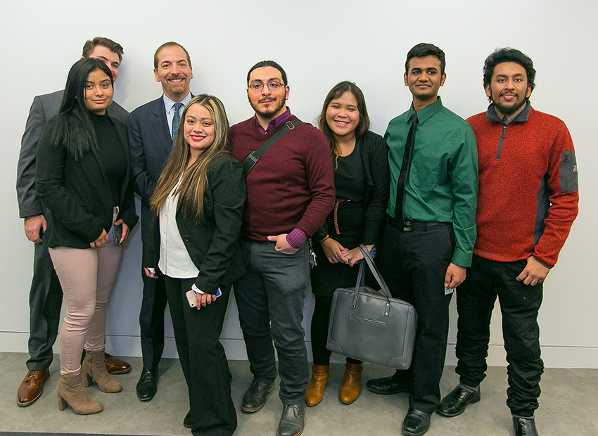 Shaira Cruz from New Jersey City University ready to hear from Face the Nation host, Chuck Todd Shaira Cruz from New Jersey City University ready to hear from Face the Nation host, Chuck Todd