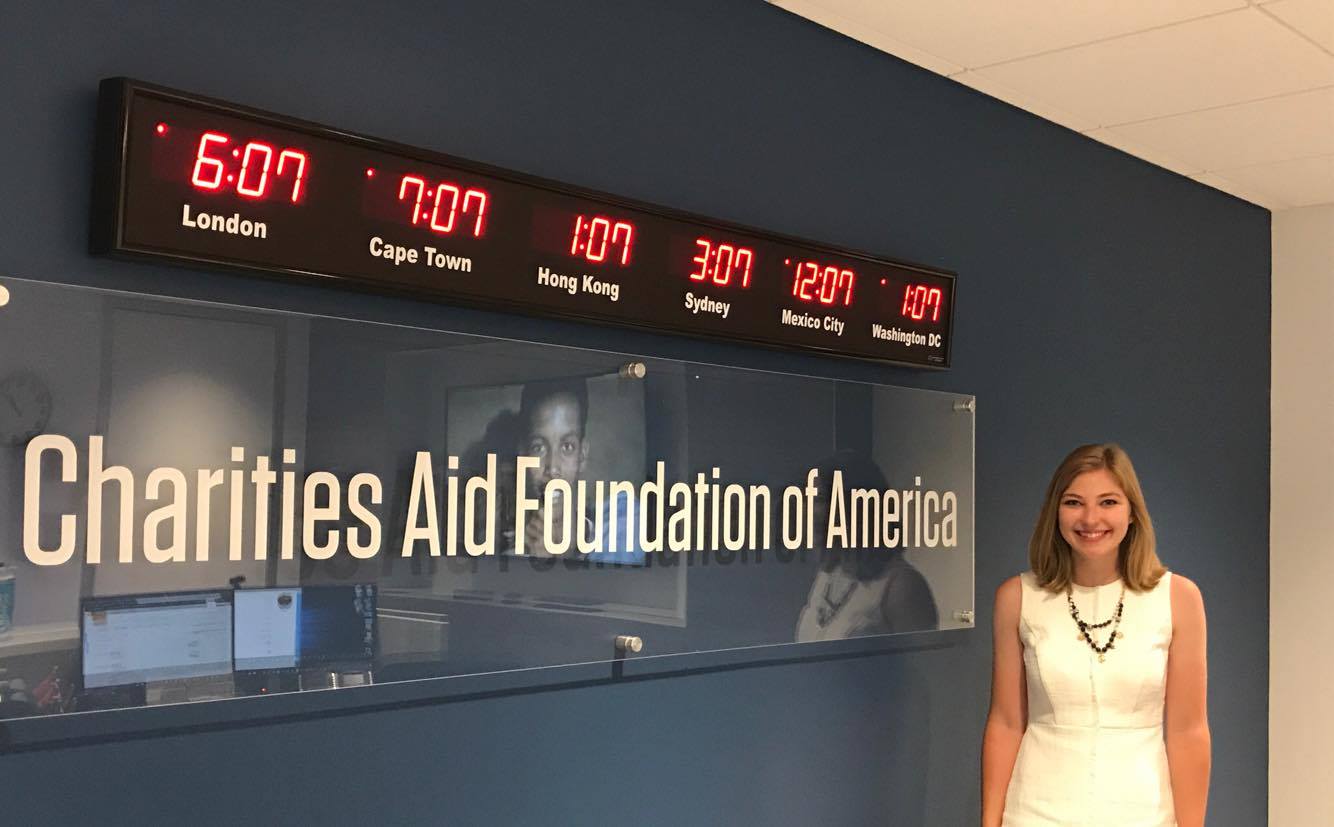Emily at the Charities Aid Foundation Emily at the Charities Aid Foundation