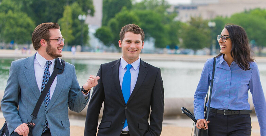 Ray walking with friends after his internship on Capitol Hill Ray walking with friends after his internship on Capitol Hill