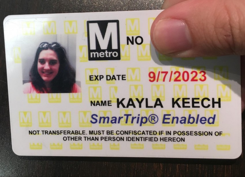 This SmarTrip card lets you ride the Metro system at a reduced fare This SmarTrip card lets you ride the Metro system at a reduced fare.